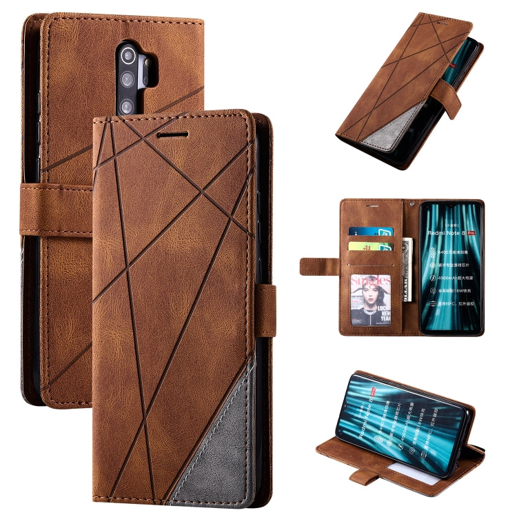 Skin Feel Splicing Horizontal Flip Leather Case with Holder & Card Slots & Wallet & Photo Frame, For iPhone SE 2022 / SE 2020 / 8 / 7, For Xiaomi Redmi Note 8, For Xiaomi Redmi Note 8 Pro - HoMEdemic™ 