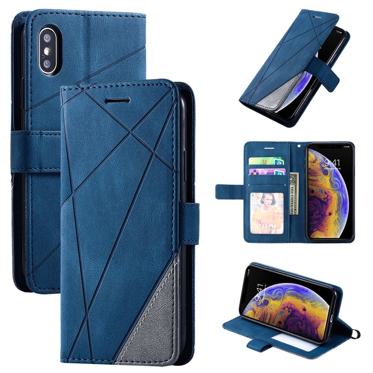 Skin Feel Splicing Horizontal Flip Leather Case with Holder & Card Slots & Wallet & Photo Frame, For iPhone XS / X, For iPhone 11, For iPhone 11 Pro, For iPhone 11 Pro Max - HoMEdemic™ 