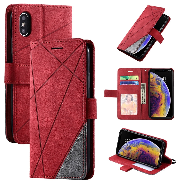 Skin Feel Splicing Horizontal Flip Leather Case with Holder & Card Slots & Wallet & Photo Frame, For iPhone XS / X, For iPhone 11, For iPhone 11 Pro, For iPhone 11 Pro Max - HoMEdemic™ 