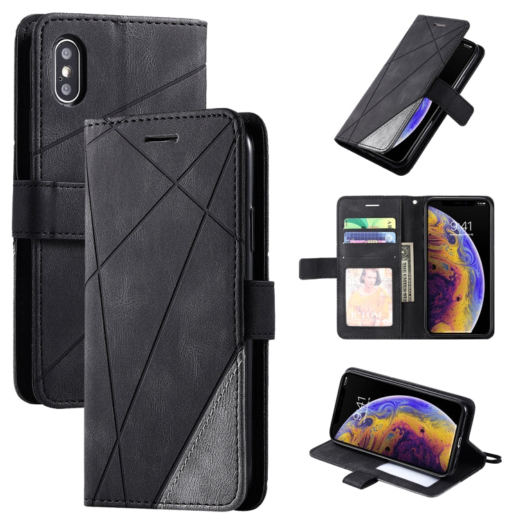 Skin Feel Splicing Horizontal Flip Leather Case with Holder & Card Slots & Wallet & Photo Frame, For iPhone XS / X, For iPhone 11, For iPhone 11 Pro, For iPhone 11 Pro Max - HoMEdemic™ 
