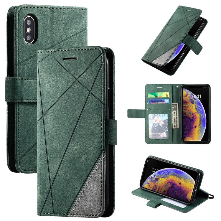 Skin Feel Splicing Horizontal Flip Leather Case with Holder & Card Slots & Wallet & Photo Frame, For iPhone XS / X, For iPhone 11, For iPhone 11 Pro, For iPhone 11 Pro Max - HoMEdemic™ 