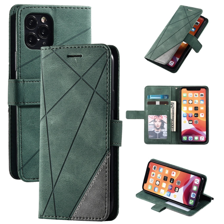 Skin Feel Splicing Horizontal Flip Leather Case with Holder & Card Slots & Wallet & Photo Frame, For iPhone XS / X, For iPhone 11, For iPhone 11 Pro, For iPhone 11 Pro Max - HoMEdemic™ 