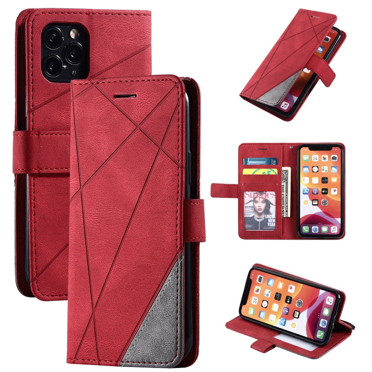 Skin Feel Splicing Horizontal Flip Leather Case with Holder & Card Slots & Wallet & Photo Frame, For iPhone XS / X, For iPhone 11, For iPhone 11 Pro, For iPhone 11 Pro Max - HoMEdemic™ 