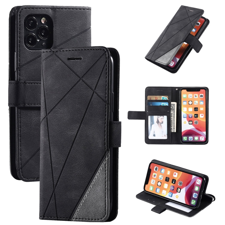 Skin Feel Splicing Horizontal Flip Leather Case with Holder & Card Slots & Wallet & Photo Frame, For iPhone XS / X, For iPhone 11, For iPhone 11 Pro, For iPhone 11 Pro Max - HoMEdemic™ 