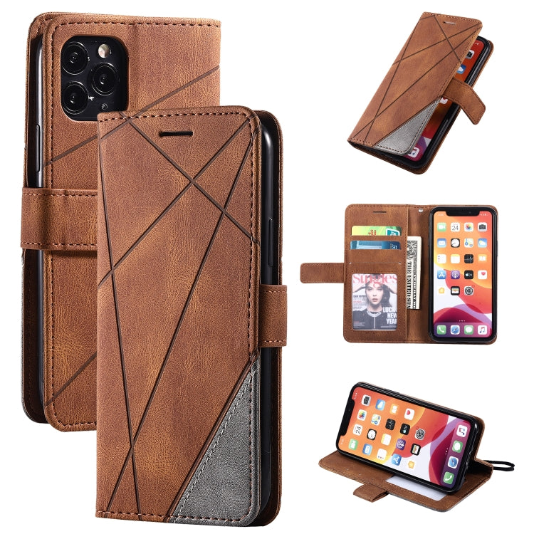 Skin Feel Splicing Horizontal Flip Leather Case with Holder & Card Slots & Wallet & Photo Frame, For iPhone XS / X, For iPhone 11, For iPhone 11 Pro, For iPhone 11 Pro Max - HoMEdemic™ 