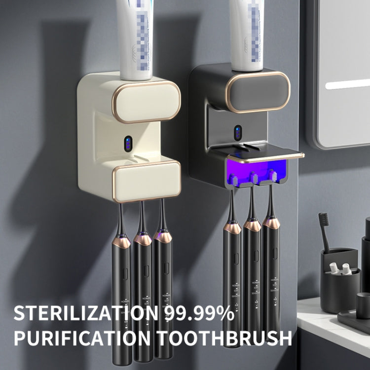 Smart Induction Toothpaste Squeezer Wall-mounted Toothbrush Holder  With Sterilizing Green - HoMEdemic™ 