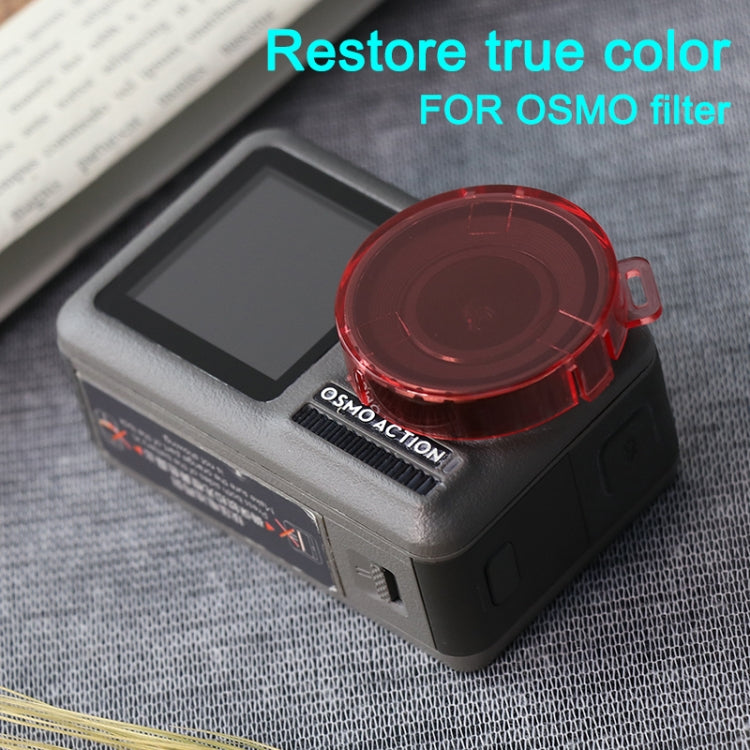 Snap-on Round Shape Color Lens Filter for DJI Osmo Action (Pink ...