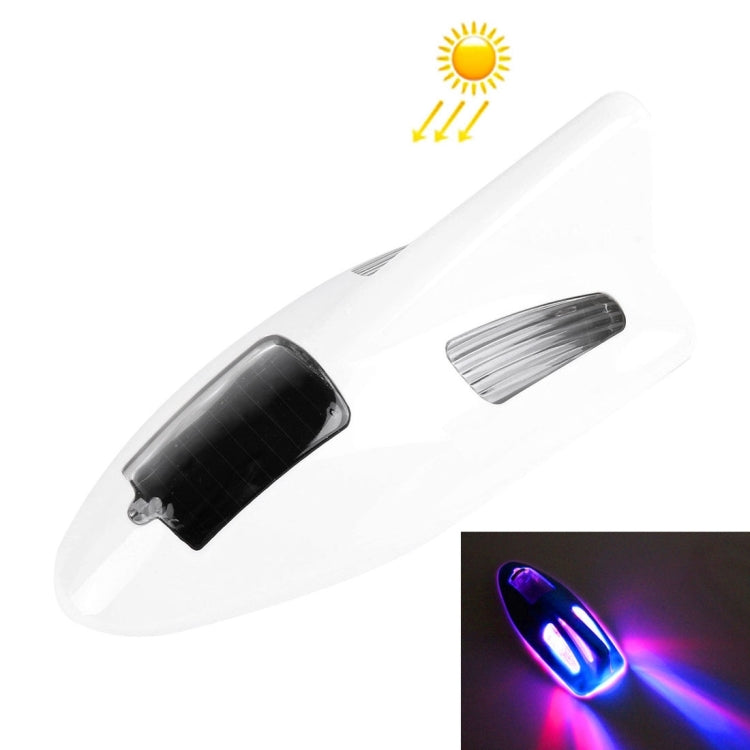 Solar Colorful Light Anti Collision Shark Fin Car Taillight LED Flash Warning Light Caution Light - HoMEdemic™ 