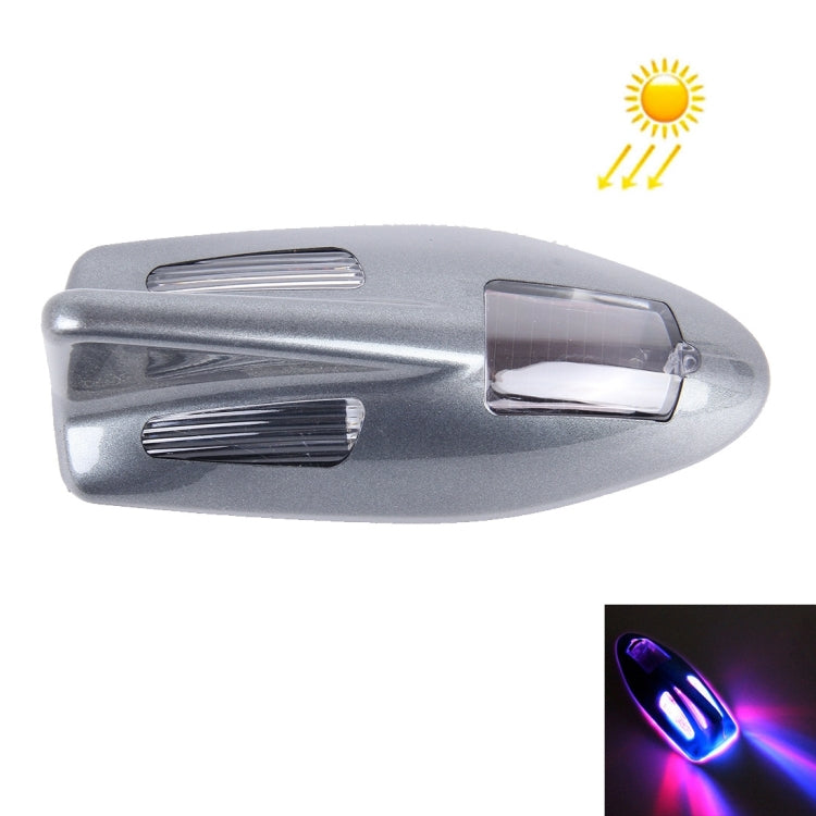 Solar Colorful Light Anti Collision Shark Fin Car Taillight LED Flash Warning Light Caution Light - HoMEdemic™ 