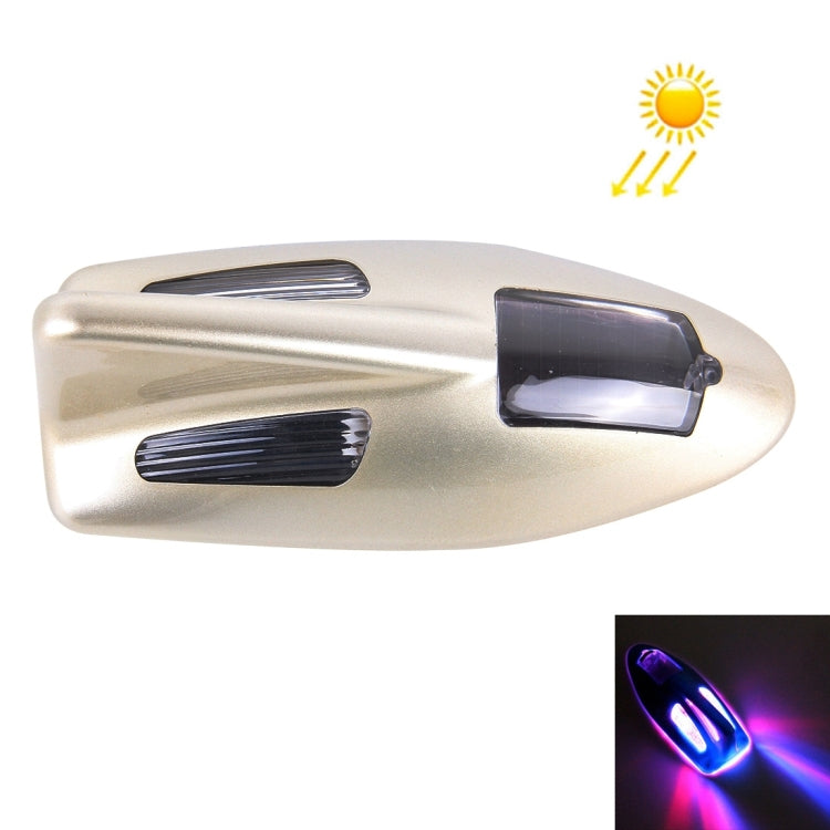 Solar Colorful Light Anti Collision Shark Fin Car Taillight LED Flash Warning Light Caution Light - HoMEdemic™ 