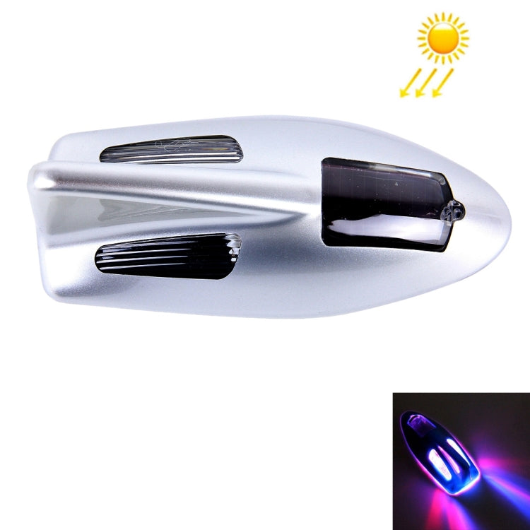 Solar Colorful Light Anti Collision Shark Fin Car Taillight LED Flash Warning Light Caution Light - HoMEdemic™ 