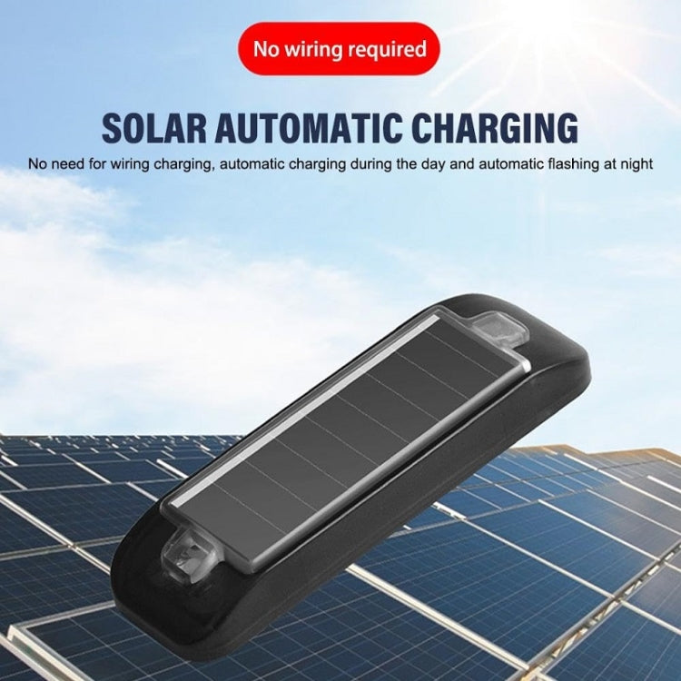Solar Warning Light Anti-rear Collision LED Flashing Light(Symphony Vibration Sensor+Black) - HoMEdemic™ 