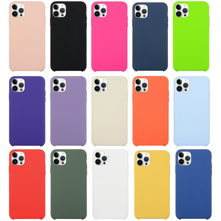 Solid Silicone Phone Case For iPhone 15 Pro Max(Orange) - HoMEdemic™ 