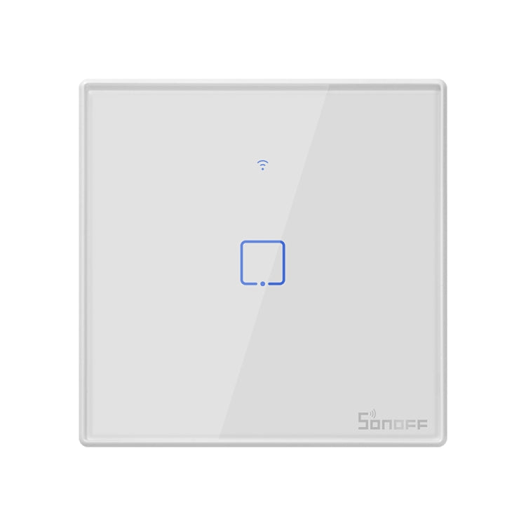 Sonoff T2 Touch 86mm Tempered Glass Panel Wall Switch Smart Home Light Touch Switch, Compatible with Alexa and Google Home, AC 100V-240V, EU Plug, 86mm/ 1 EUPlug - HoMEdemic™ 
