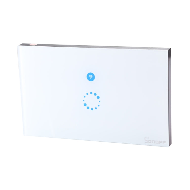 Sonoff  Touch 120mm 1 Gang Tempered Glass Panel Wall Switch Smart Home Light Touch Switch, Compatible with Alexa and Google Home, AC 90V-250V 400W 2A, 120mm - HoMEdemic™ 