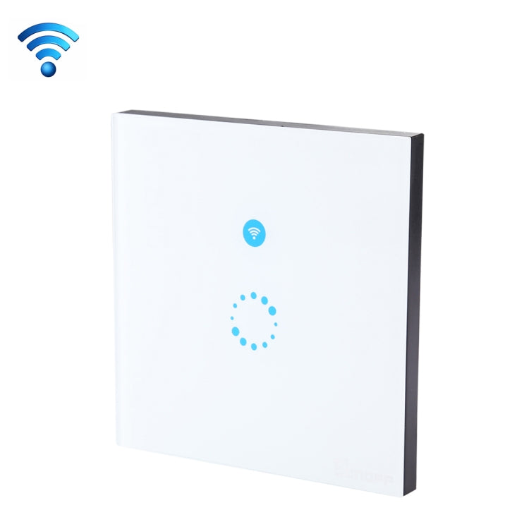 Sonoff  Touch 86mm 1 Gang Tempered Glass Panel Wall Switch Smart Home Light Touch Switch, Compatible with Alexa and Google Home, AC 90V-250V 400W 2A, 86mm - HoMEdemic™ 