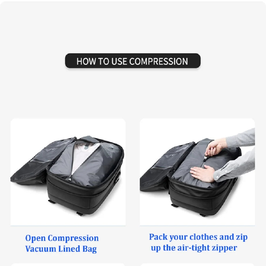 Space-Saving Vacuum Compression Backpack - HoMEdemic™ 