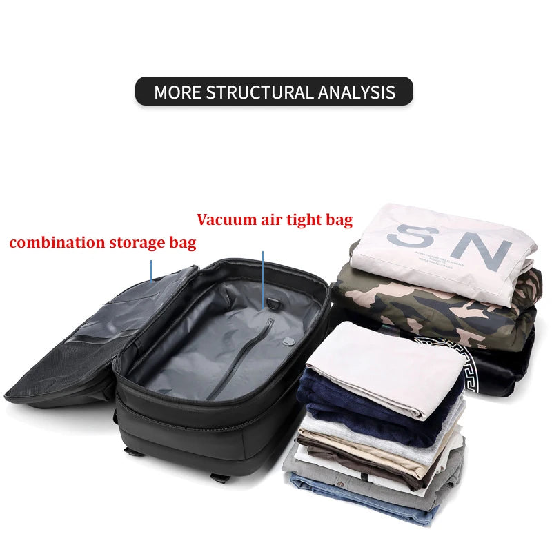 Space-Saving Vacuum Compression Backpack - HoMEdemic™ 