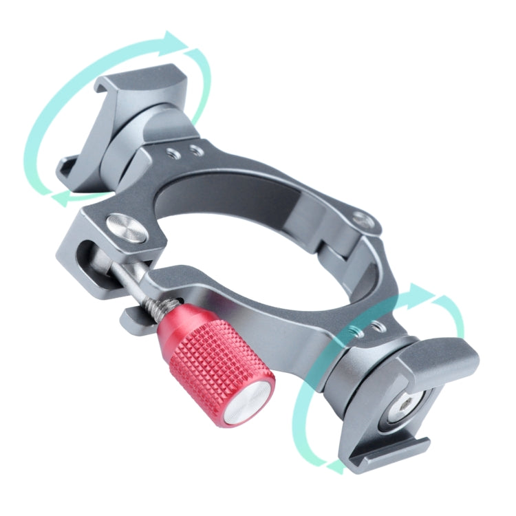 Stabilizer Extension Bracket Ring Adapter with Dual Cold Shoe Base for DJI OM4 / Osmo Mobile 3 - HoMEdemic™ 