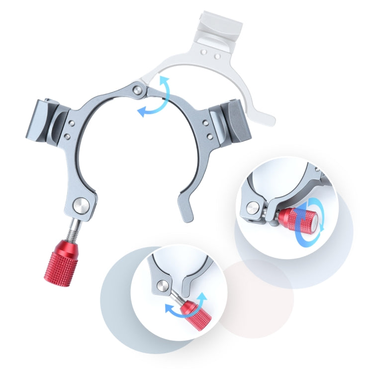 Stabilizer Extension Bracket Ring Adapter with Dual Cold Shoe Base for DJI OM4 / Osmo Mobile 3 - HoMEdemic™ 