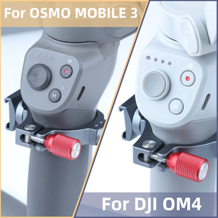 Stabilizer Extension Bracket Ring Adapter with Dual Cold Shoe Base for DJI OM4 / Osmo Mobile 3 - HoMEdemic™ 