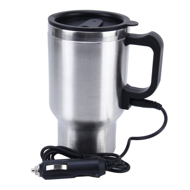Stainless Steel Electric Smart Mug 12V Car Electric Kettle Heated Mug Car Coffee Cup With Charger Cigarette Lighter Heating Cup Kettle Vacuum Insulated Water Heater Mug - HoMEdemic™ 
