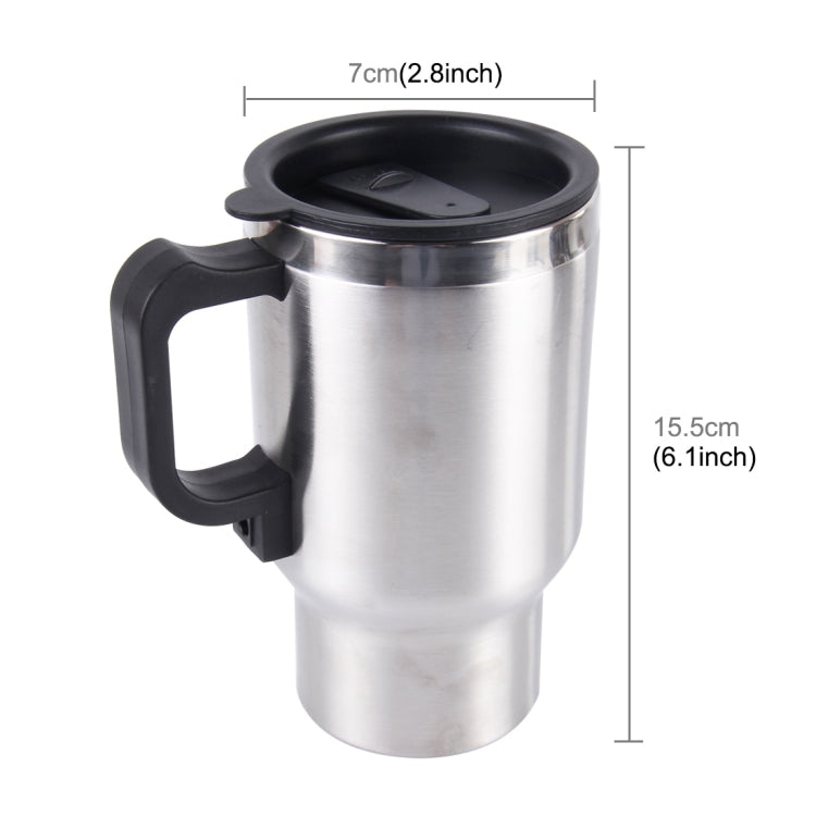 Stainless Steel Electric Smart Mug 12V Car Electric Kettle Heated Mug Car Coffee Cup With Charger Cigarette Lighter Heating Cup Kettle Vacuum Insulated Water Heater Mug - HoMEdemic™ 