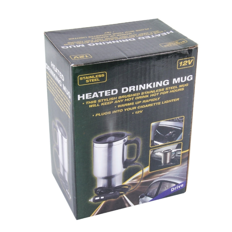 Stainless Steel Electric Smart Mug 12V Car Electric Kettle Heated Mug Car Coffee Cup With Charger Cigarette Lighter Heating Cup Kettle Vacuum Insulated Water Heater Mug - HoMEdemic™ 