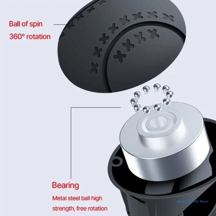 Steering Wheel One-Hand Turning Bearing Type Power-Saving Ball(Black) - HoMEdemic™ 