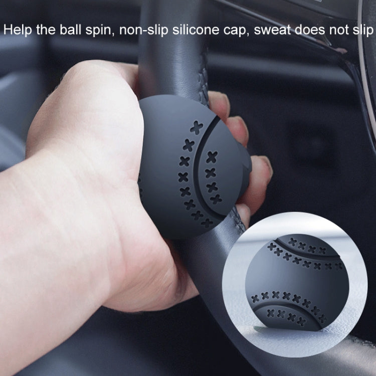 Steering Wheel One-Hand Turning Bearing Type Power-Saving Ball(Black) - HoMEdemic™ 