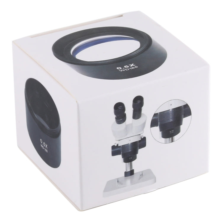 Stereo Microscopes Auxiliary Objective Lens Barlow Lens Magnifier 0.5X WD165, 0.5X WD165 - HoMEdemic™ 