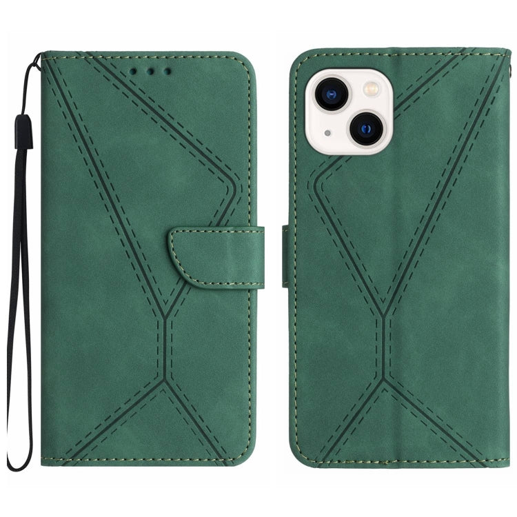 Stitching Embossed Leather Phone Case, For iPhone 15 - HoMEdemic™ 