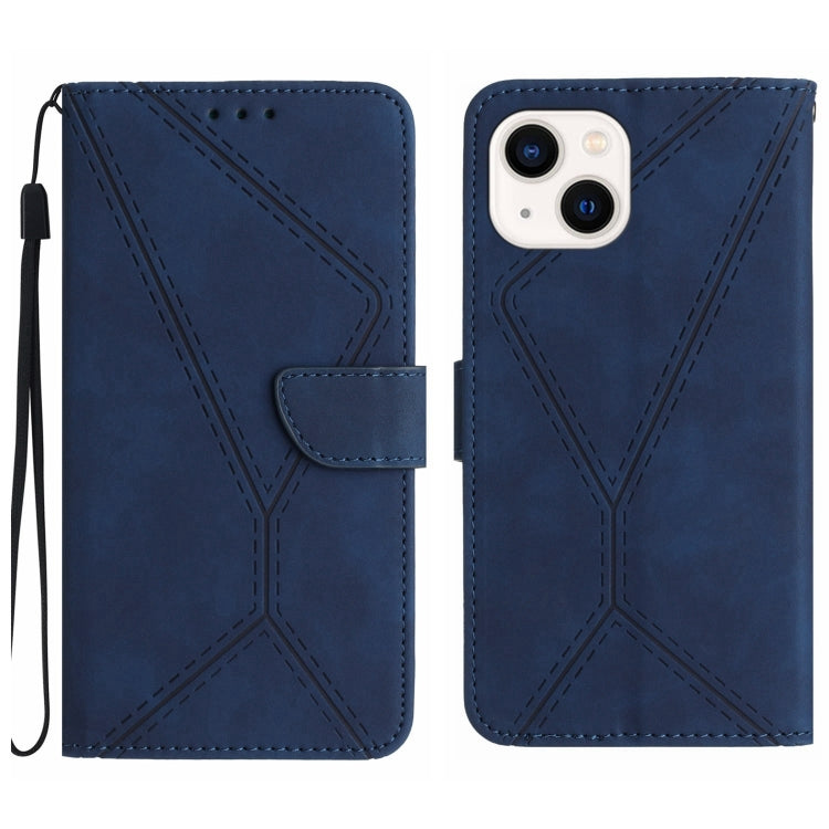 Stitching Embossed Leather Phone Case, For iPhone 15 - HoMEdemic™ 