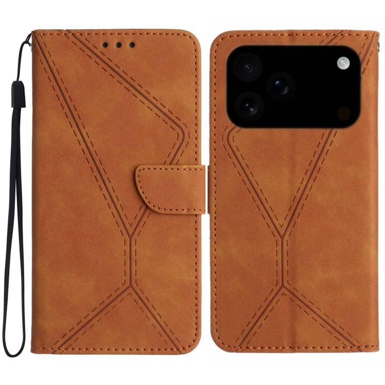 Stitching Embossed Leather Phone Case, For iPhone 17e / 16e, For iPhone 17 Pro Max, For iPhone 17 Pro, For iPhone 17 - HoMEdemic™ 