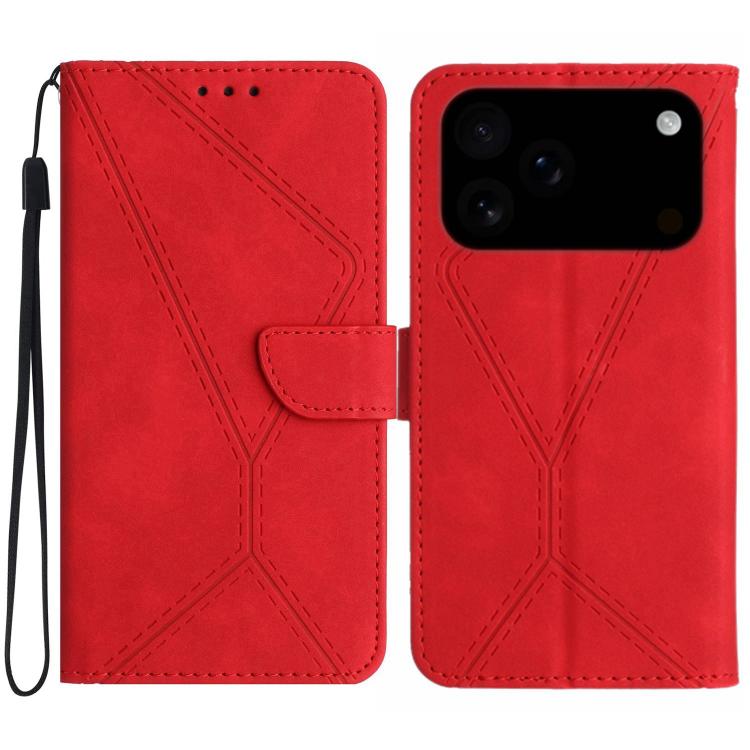 Stitching Embossed Leather Phone Case, For iPhone 17e / 16e, For iPhone 17 Pro Max, For iPhone 17 Pro, For iPhone 17 - HoMEdemic™ 