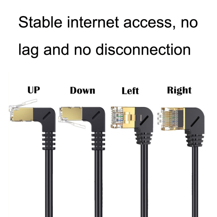 Straight Head 0.6m Cat 8 10G Transmission RJ45 Male To Female Computer Network Cable Extension Cable(Black) - HoMEdemic™ 