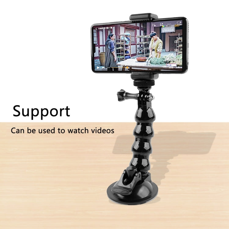 Suction Cup Jaws Flex Clamp Mount for GoPro, Insta360, DJI and Other Action Cameras(Black) - HoMEdemic™ 