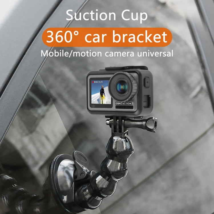 Suction Cup Jaws Flex Clamp Mount for GoPro, Insta360, DJI and Other Action Cameras(Black) - HoMEdemic™ 