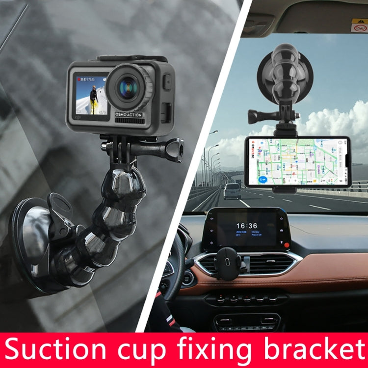 Suction Cup Jaws Flex Clamp Mount for GoPro, Insta360, DJI and Other Action Cameras(Black) - HoMEdemic™ 