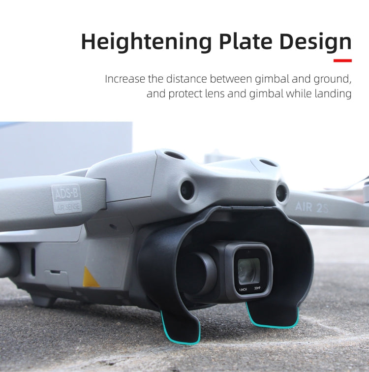 Sunnylife A2S-Q9350 Camera Lens Sunshade Anti-glare Hood for DJI Air 2S / Mavic Air 2 (Black) - HoMEdemic™ 