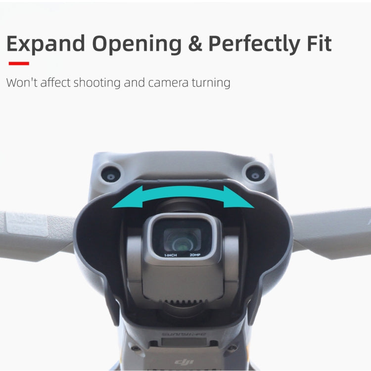 Sunnylife A2S-Q9350 Camera Lens Sunshade Anti-glare Hood for DJI Air 2S / Mavic Air 2 (Black) - HoMEdemic™ 