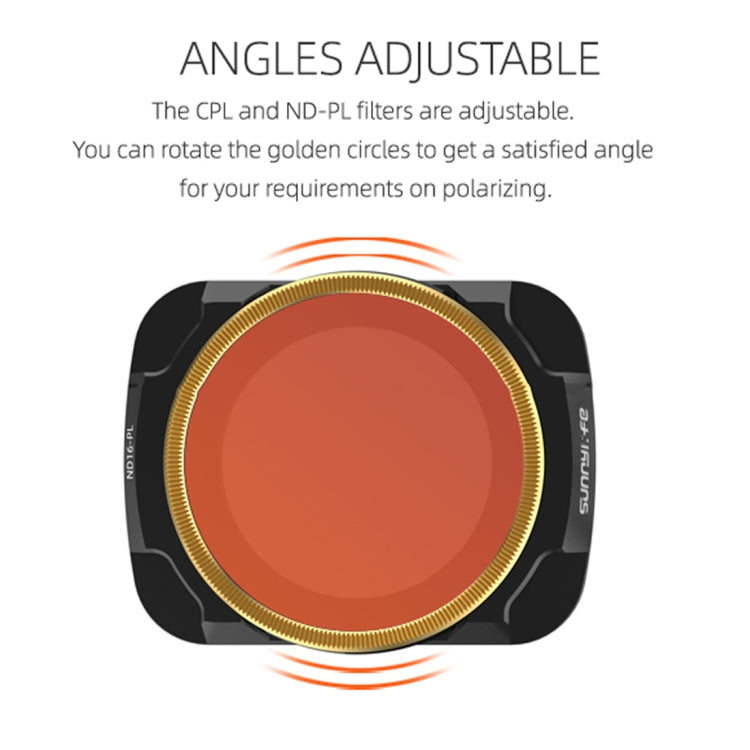 Sunnylife AIR2-FI9282 For DJI Mavic Air 2 ND16-PL Coating Film Lens Filter - HoMEdemic™ 