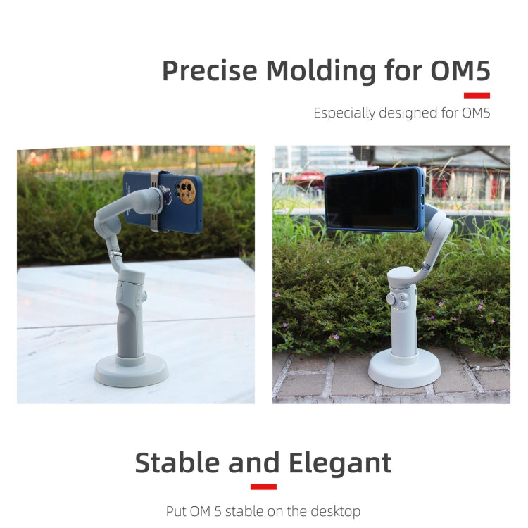 Sunnylife DZ75 Mobile Phone Gimbal Desktop Fixed Stand Base for DJI OM 5(Grey) - HoMEdemic™ 