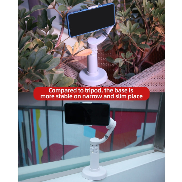 Sunnylife DZ75 Mobile Phone Gimbal Desktop Fixed Stand Base for DJI OM 5(White) - HoMEdemic™ 