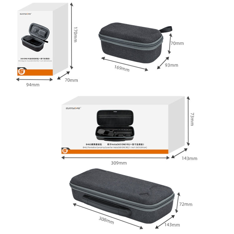 Sunnylife IST-B461 For DJI Insta360 One RS 1-inch Panoramic Camera Storage Single Machine Bag - HoMEdemic™ 