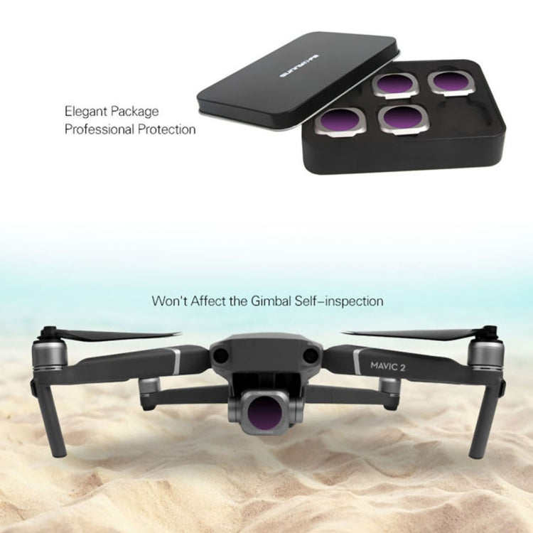 Sunnylife M2P-FI538 ND8-PL + ND16-PL + ND32-PL + ND64-PL ND-PL Lens Filter for DJI Mavic 2 Pro - HoMEdemic™ 