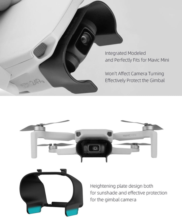 Sunnylife MM-Q9264 Camera Lens Sunshade Anti-glare Hood for DJI Mavic mini  / Mini 4K / DJI Mini 2 SE(Black) - HoMEdemic™ 