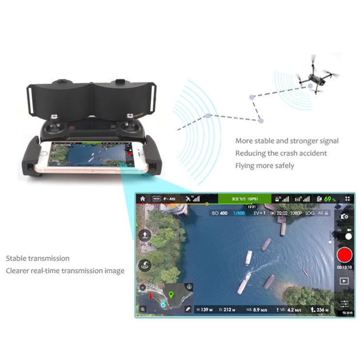 Sunnylife MV-ZC601 For DJI Mavic Air / DJI Mavic Mini Remote Control Hood Mirror Range Extender(Gold) - HoMEdemic™ 