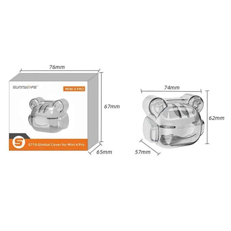 Sunnylife N4P-G710 For DJI Mini 4 Pro Integrated Gimbal Protector Camera Lens Cover Dust-proof Cap(Transparent Gray) - HoMEdemic™ 