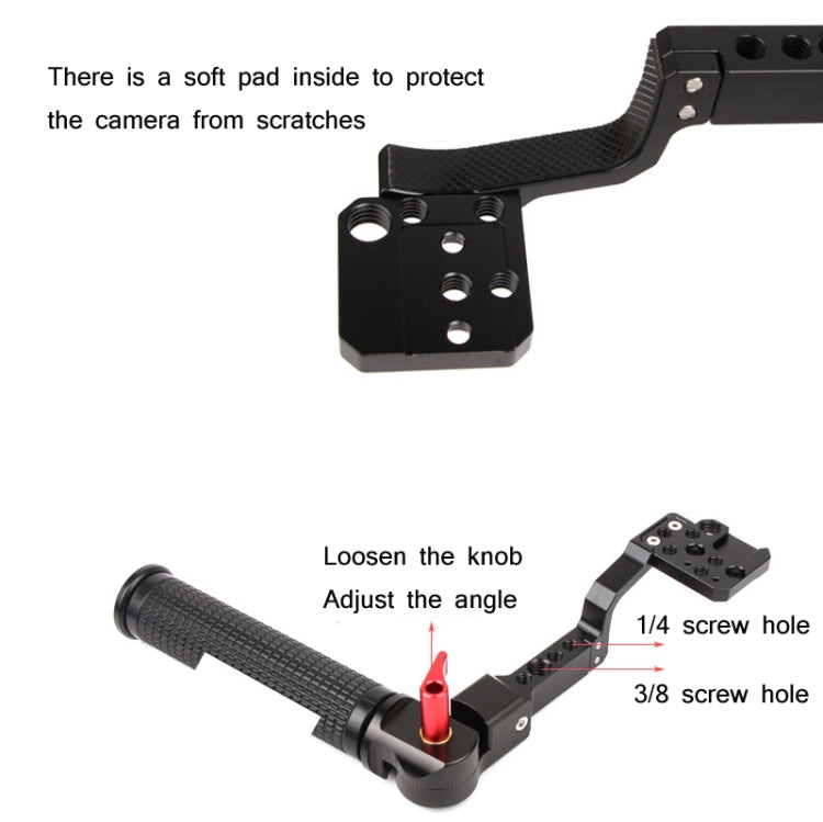 Sunnylife RO-Q9233 Carry Type Adjustable Angle SLR Stabilizer Handle For DJI RONIN RS-C2 / RONIN S / SC(Black) - HoMEdemic™ 